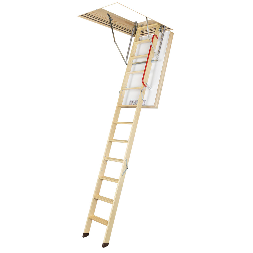 3 Section Timber Folding Loft Ladder LWT Passive House